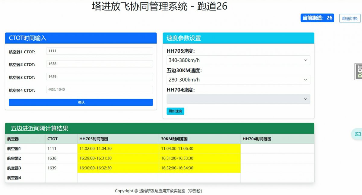 塔近放飞协同管理系统